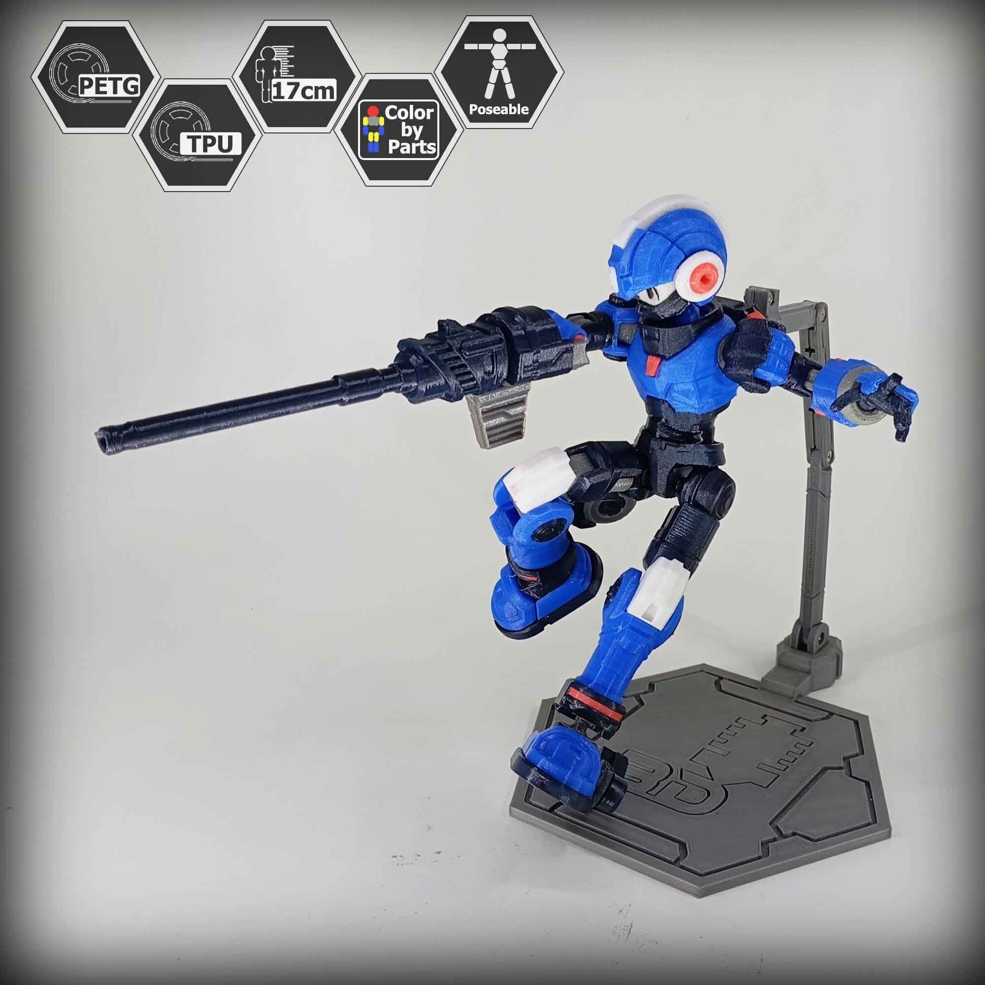 3dPrinted Megaman Action Figure  Reploid VEX 3D print model_14
