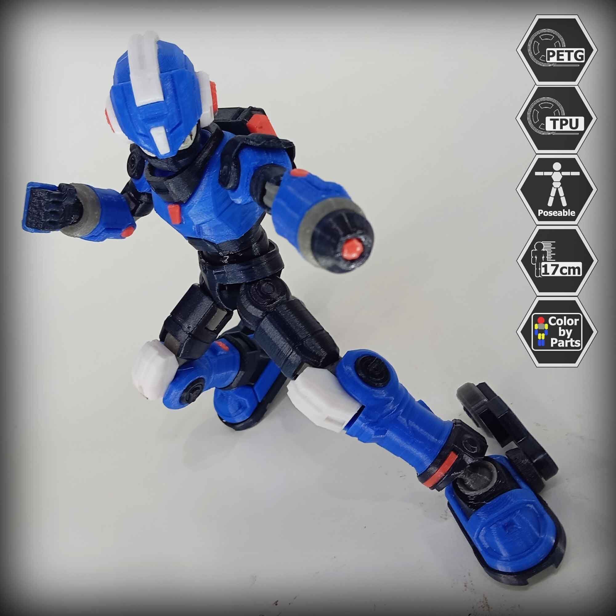 3dPrinted Megaman Action Figure  Reploid VEX 3D print model_10