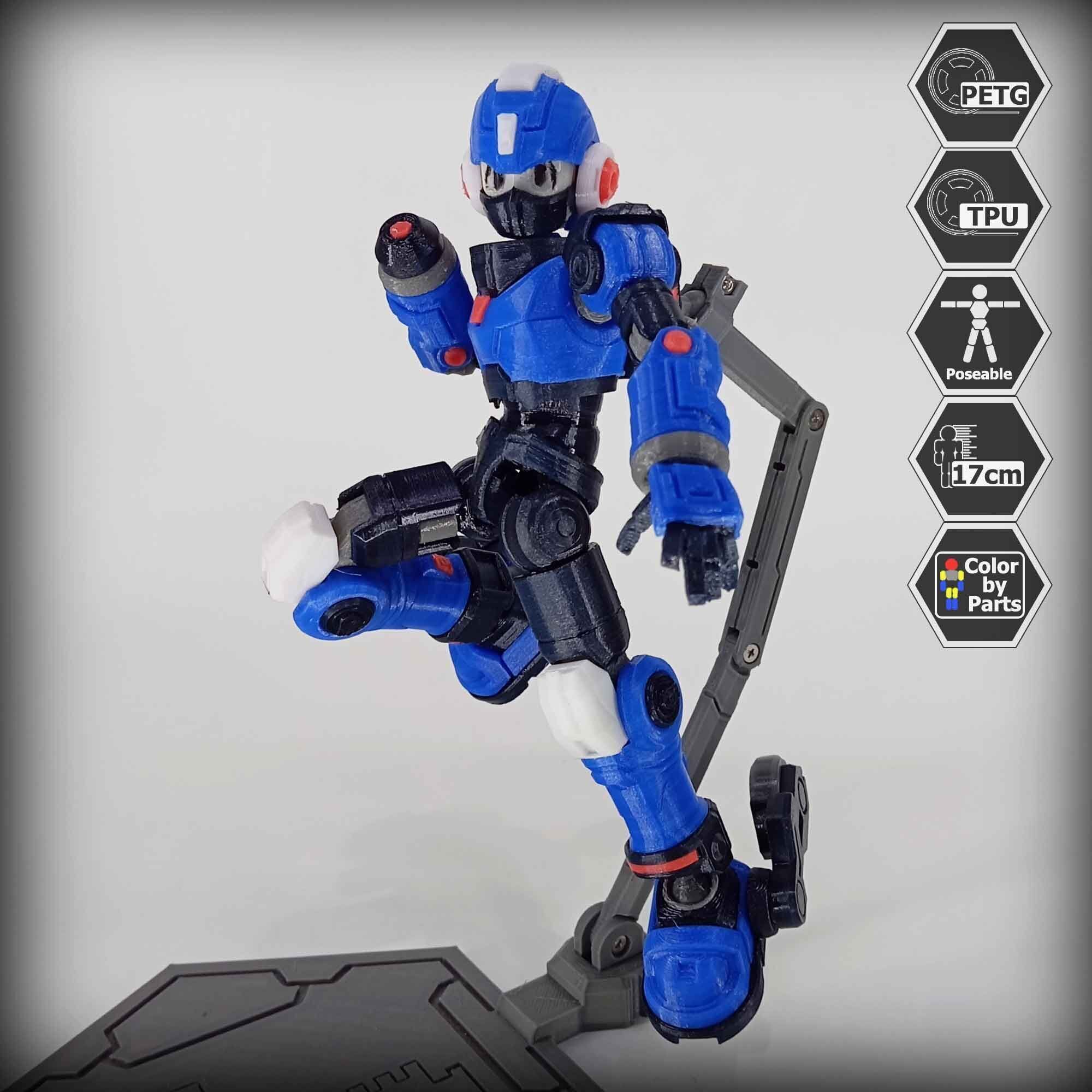 3dPrinted Megaman Action Figure  Reploid VEX 3D print model_4