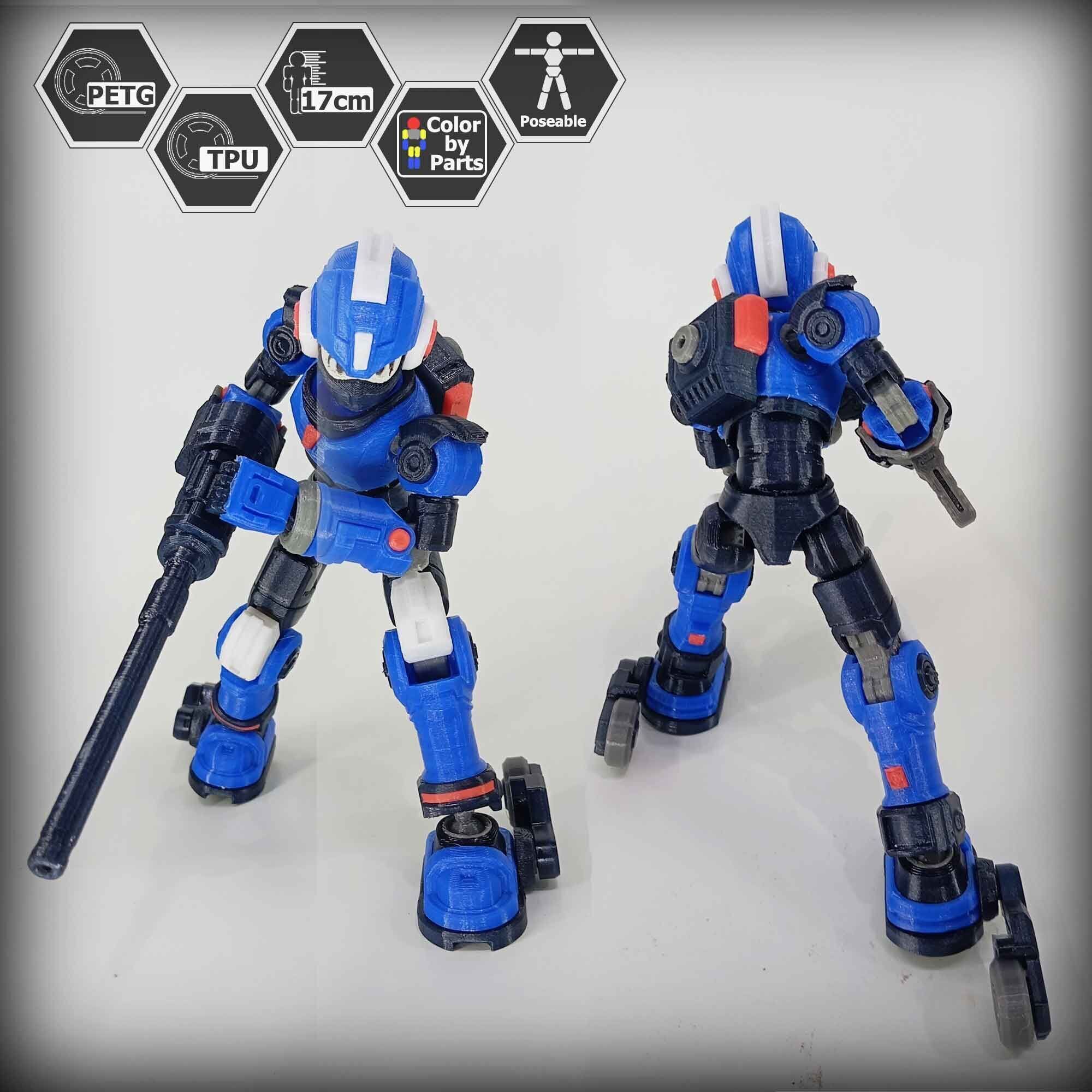 3dPrinted Megaman Action Figure  Reploid VEX 3D print model_11