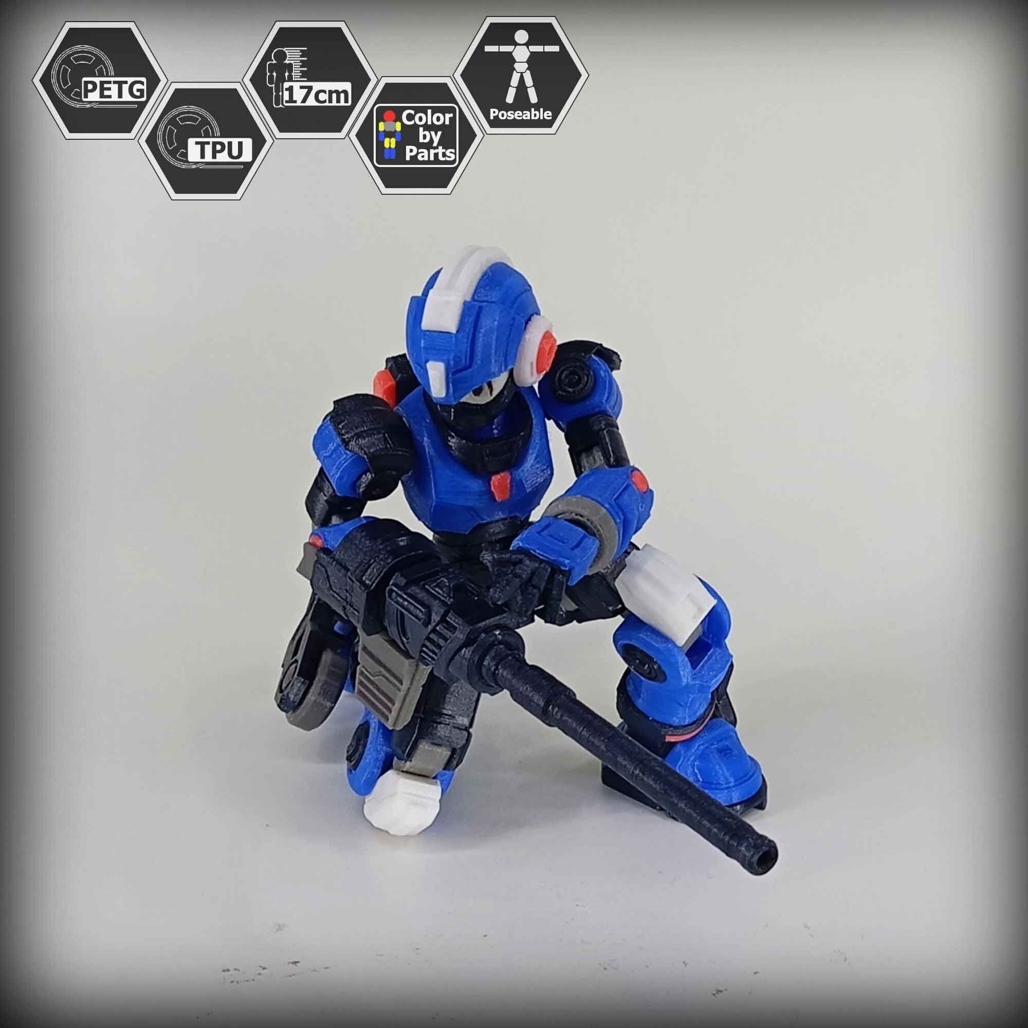 3dPrinted Megaman Action Figure  Reploid VEX 3D print model_16