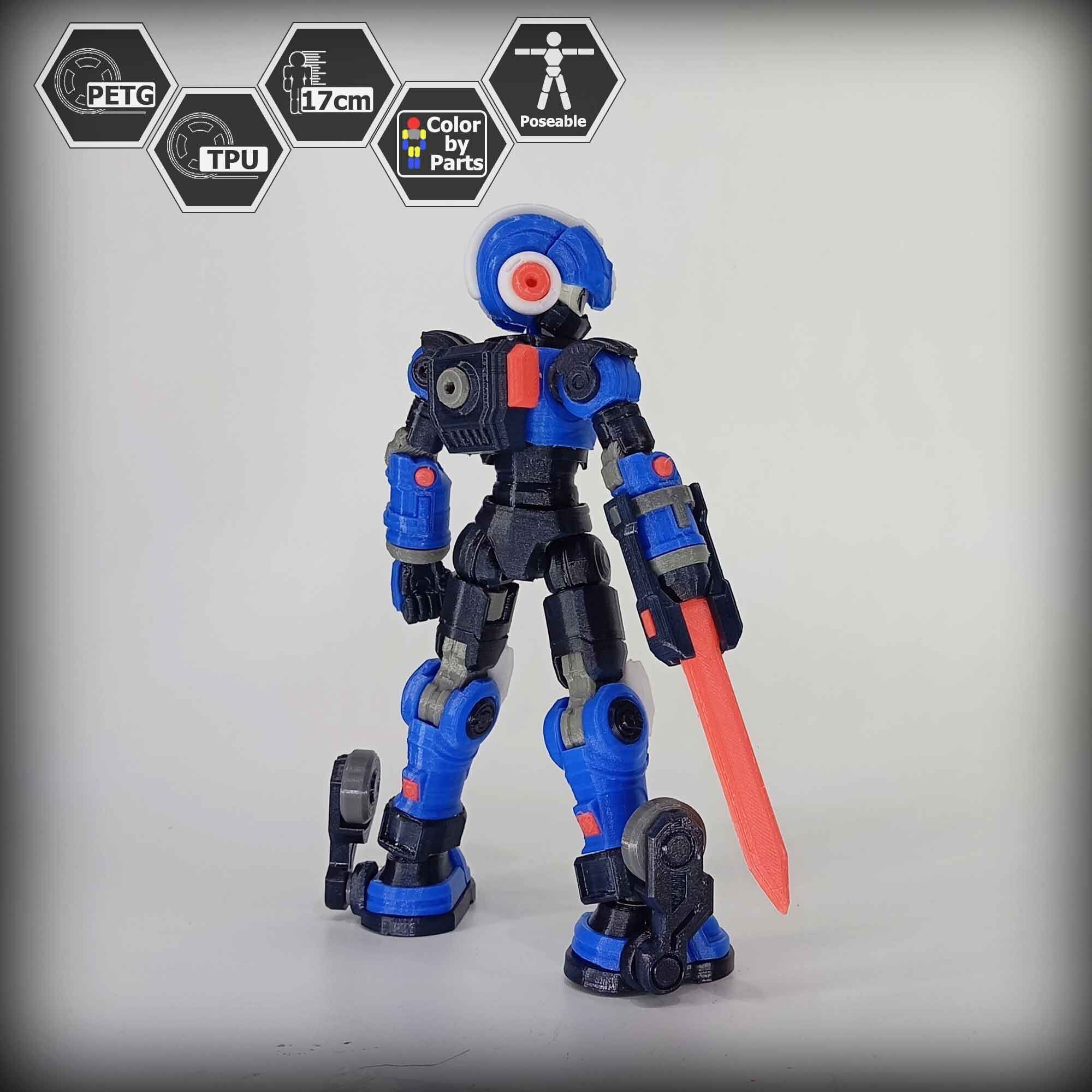 3dPrinted Megaman Action Figure  Reploid VEX 3D print model_19