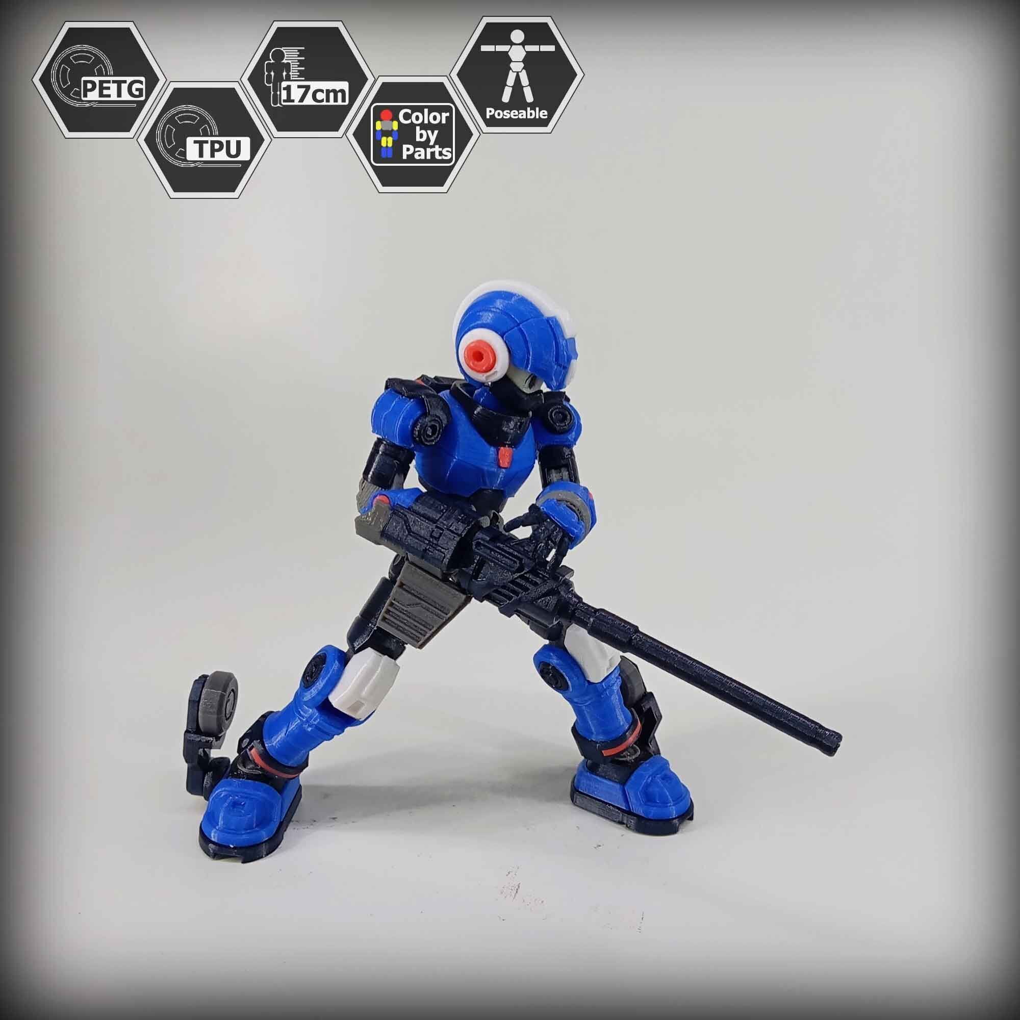 3dPrinted Megaman Action Figure  Reploid VEX 3D print model_17