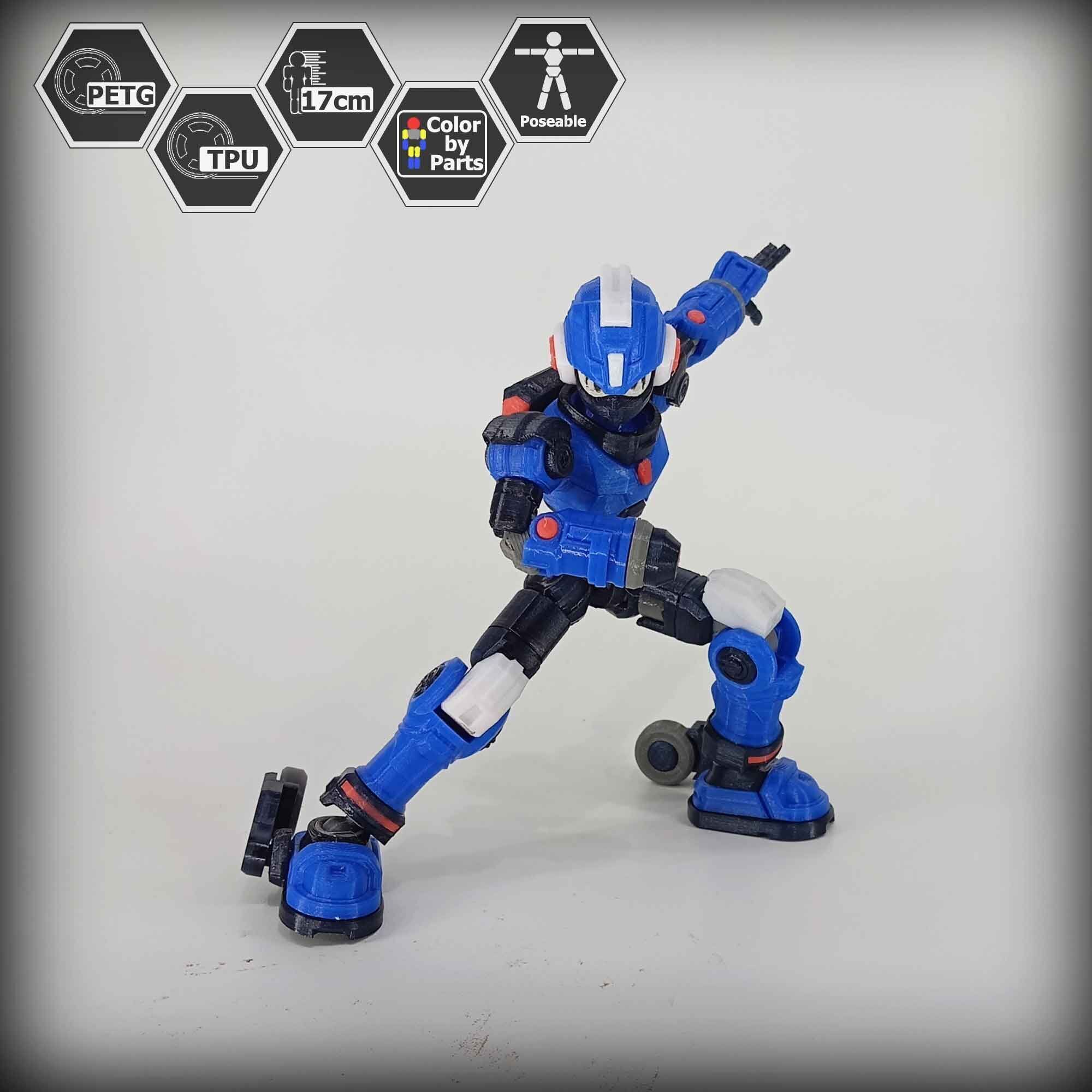 3dPrinted Megaman Action Figure  Reploid VEX 3D print model_3