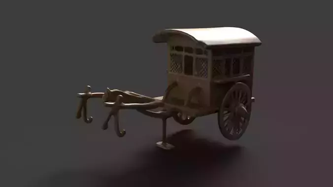 Chinese ancient carriage figure 