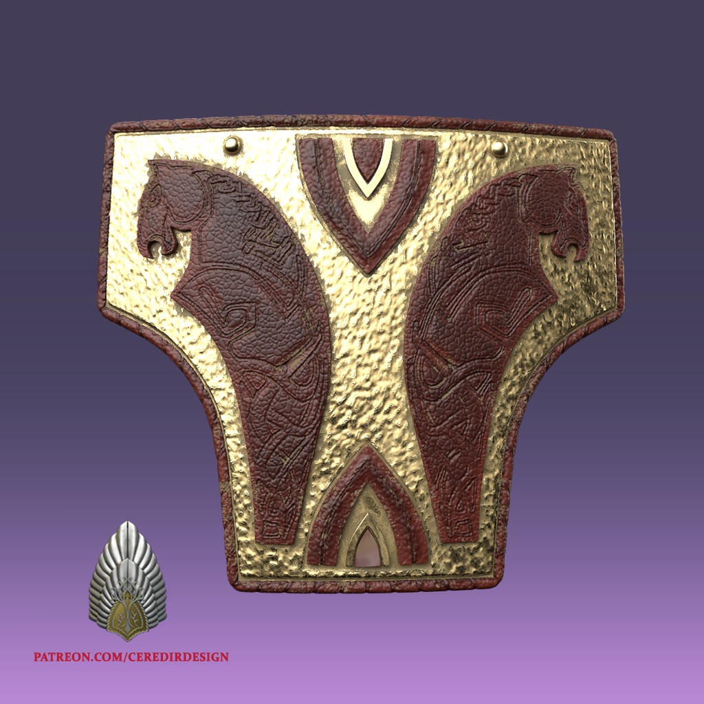 Theoden Full Armor lord of the rings 3D DIGITAL DOWNLOAD 3D print model_20