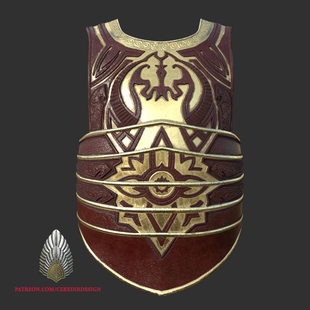 Theoden Full Armor lord of the rings 3D DIGITAL DOWNLOAD 3D print model_15