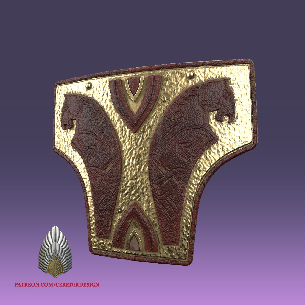 Theoden Full Armor lord of the rings 3D DIGITAL DOWNLOAD 3D print model_21