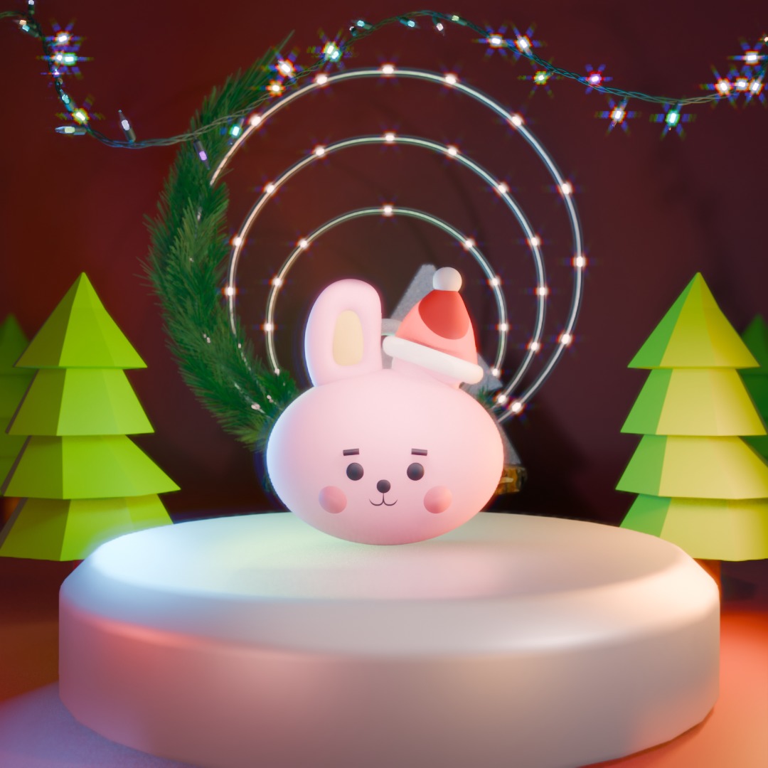 BT21 3D printed Christmas tree hangers 3D model_2