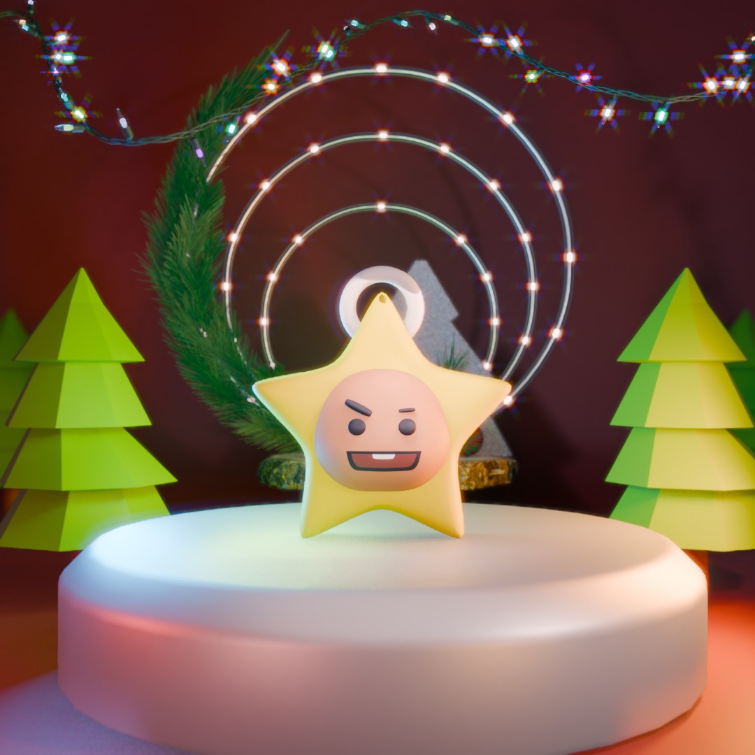 BT21 3D printed Christmas tree hangers 3D model_6