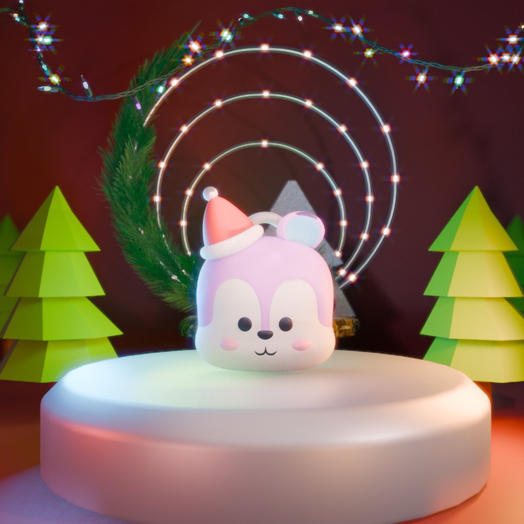 BT21 3D printed Christmas tree hangers 3D model_4