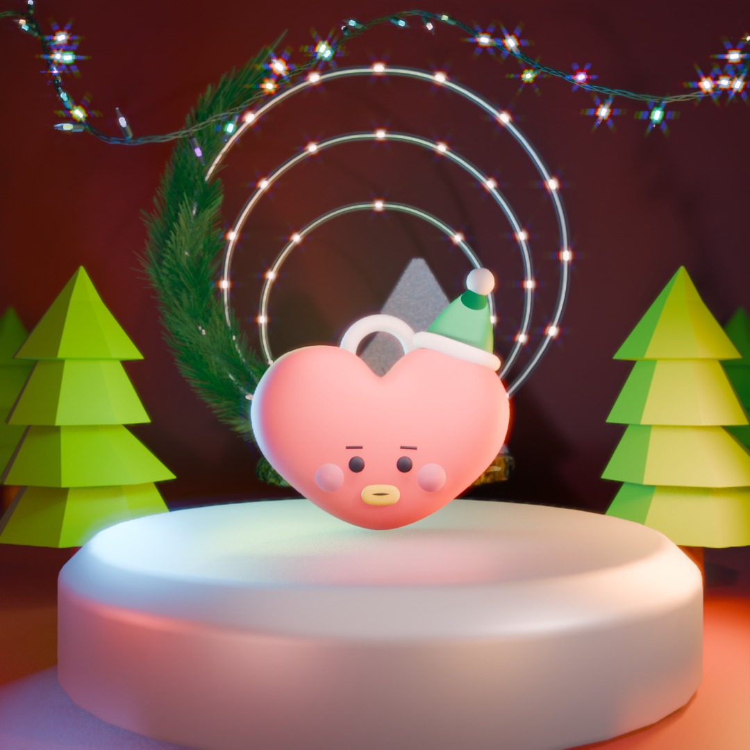BT21 3D printed Christmas tree hangers 3D model_7