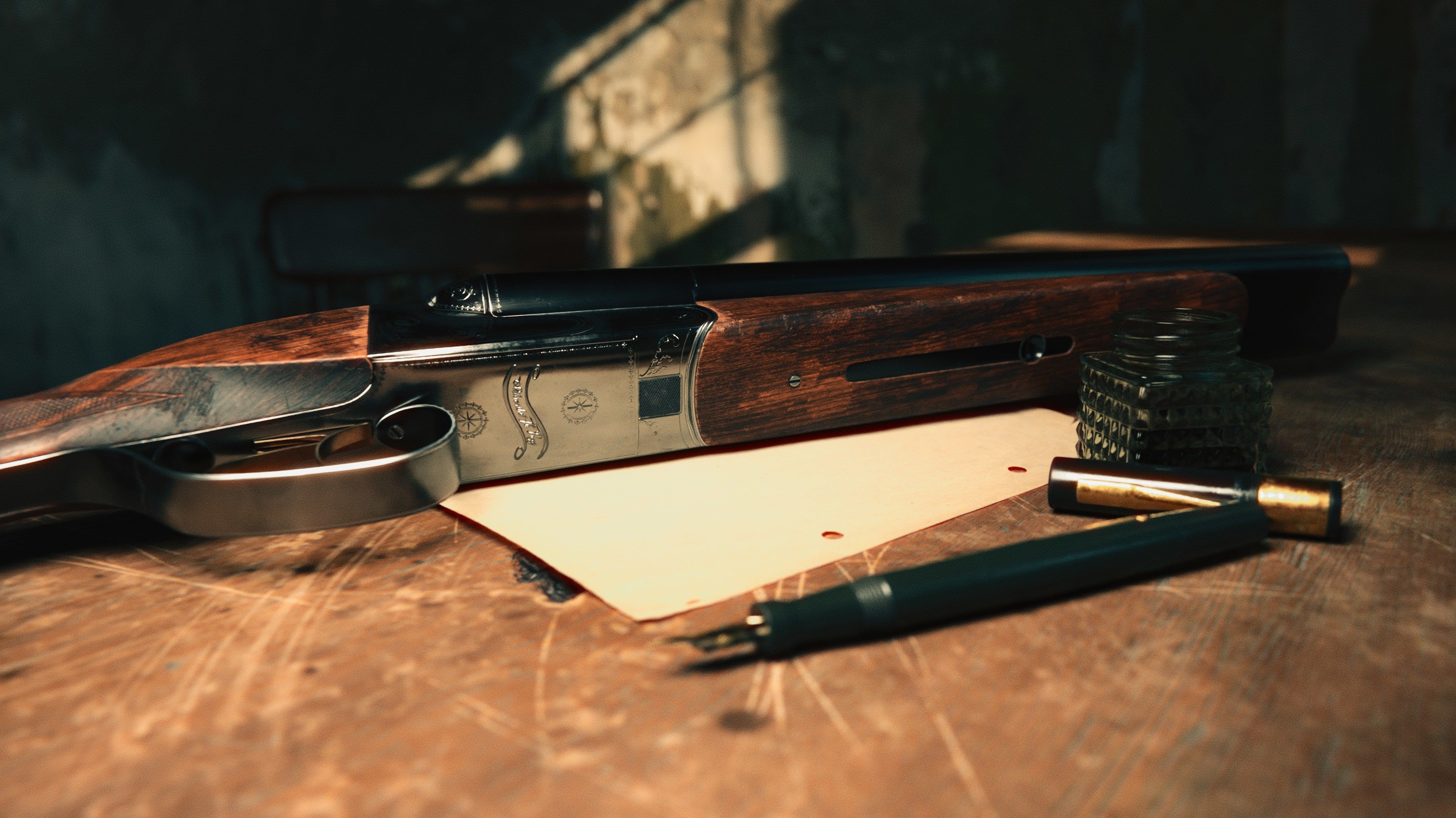 Double Barrel Sawed Off Low-poly 3D model_2