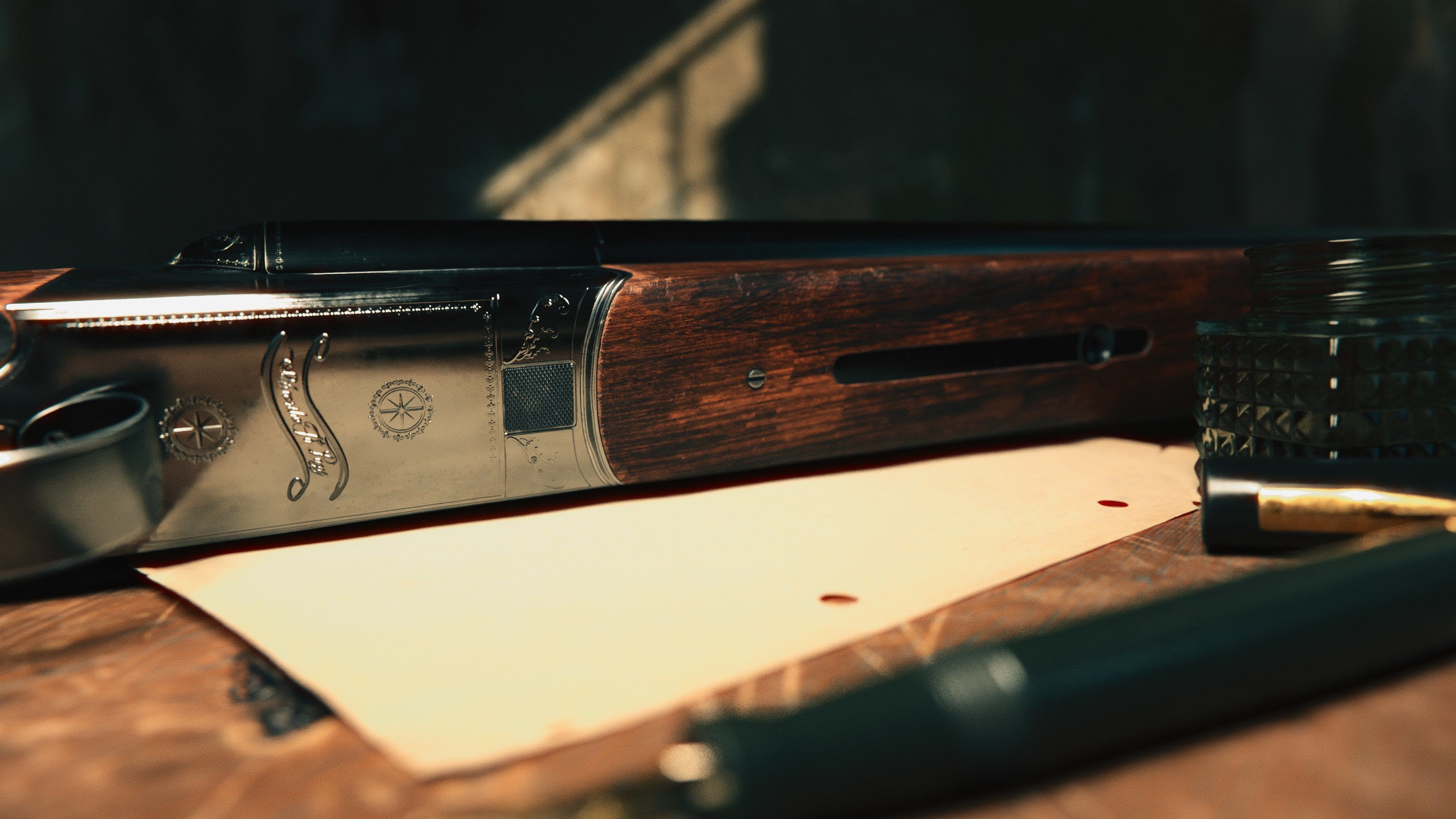 Double Barrel Sawed Off Low-poly 3D model_3