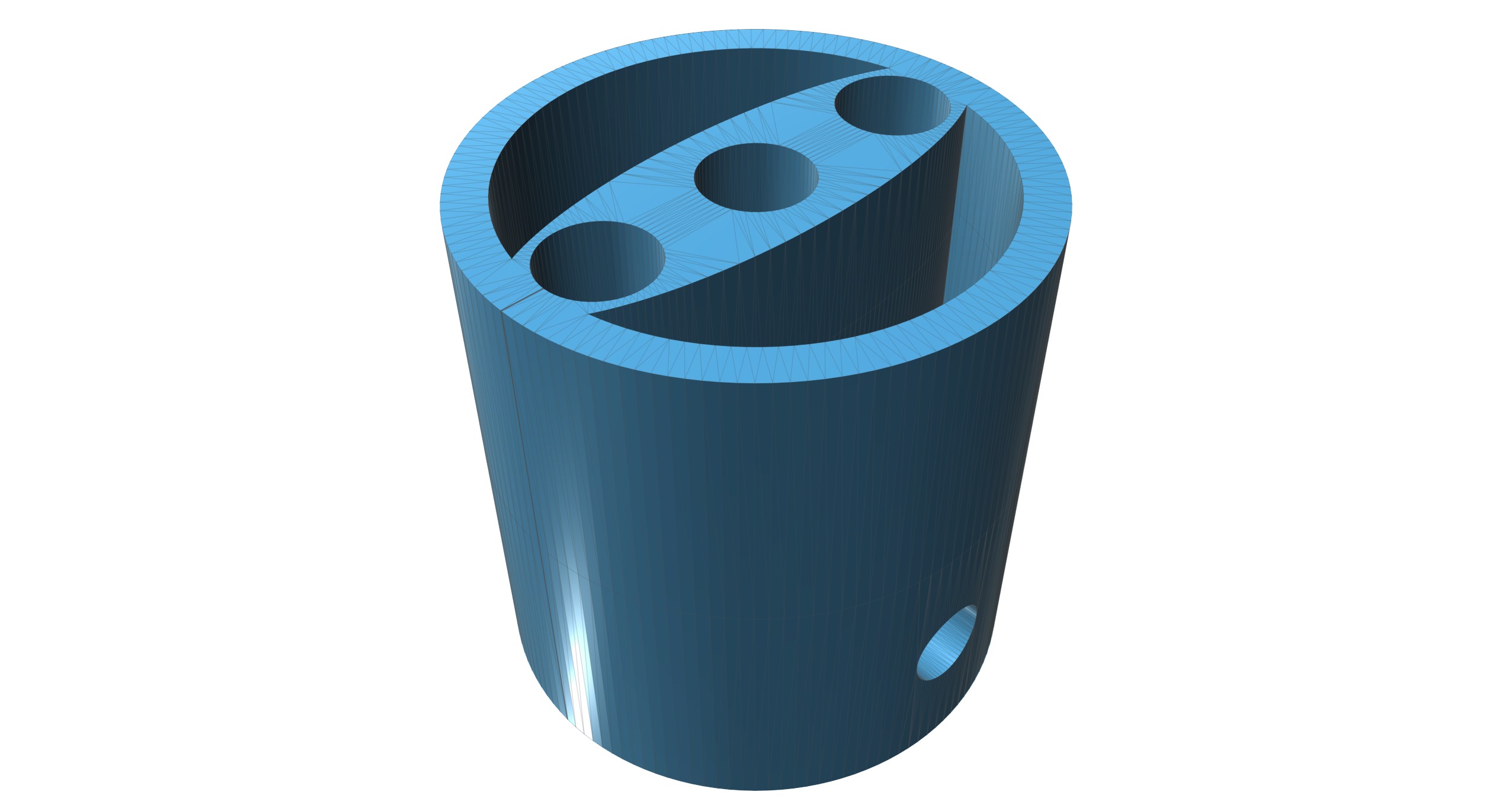 Cable protection for 3 USB cables 3D print model_2