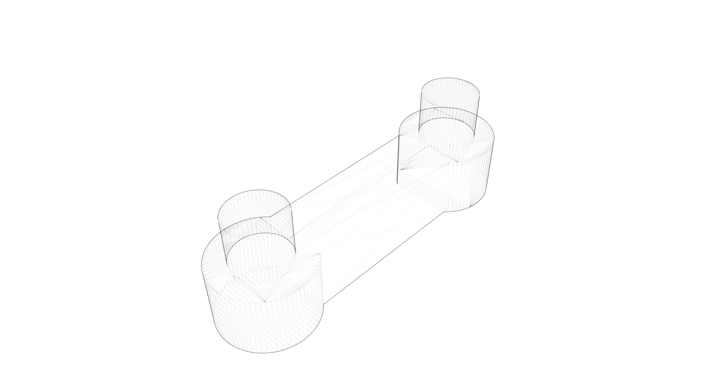 Cable protection for 3 USB cables 3D print model_4