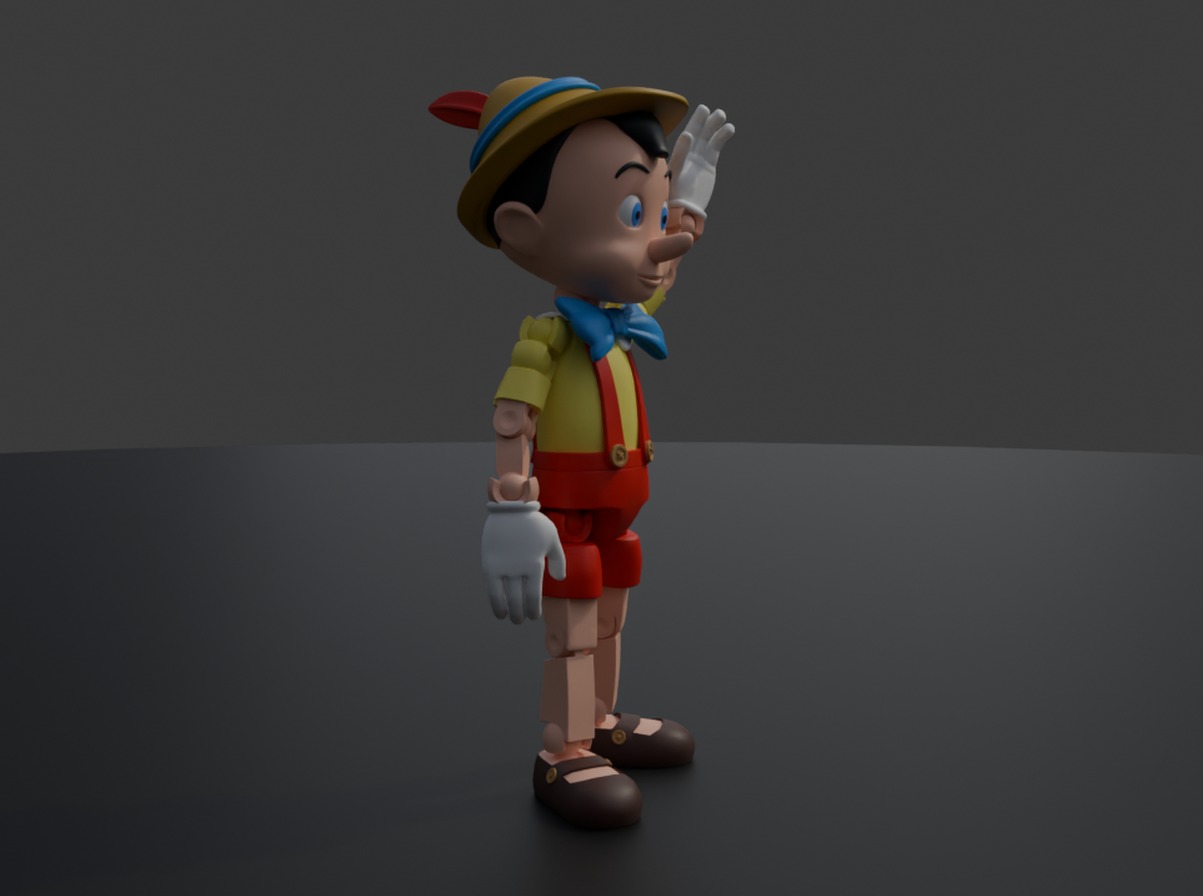 Poseable Pinocchio 3D print model_9