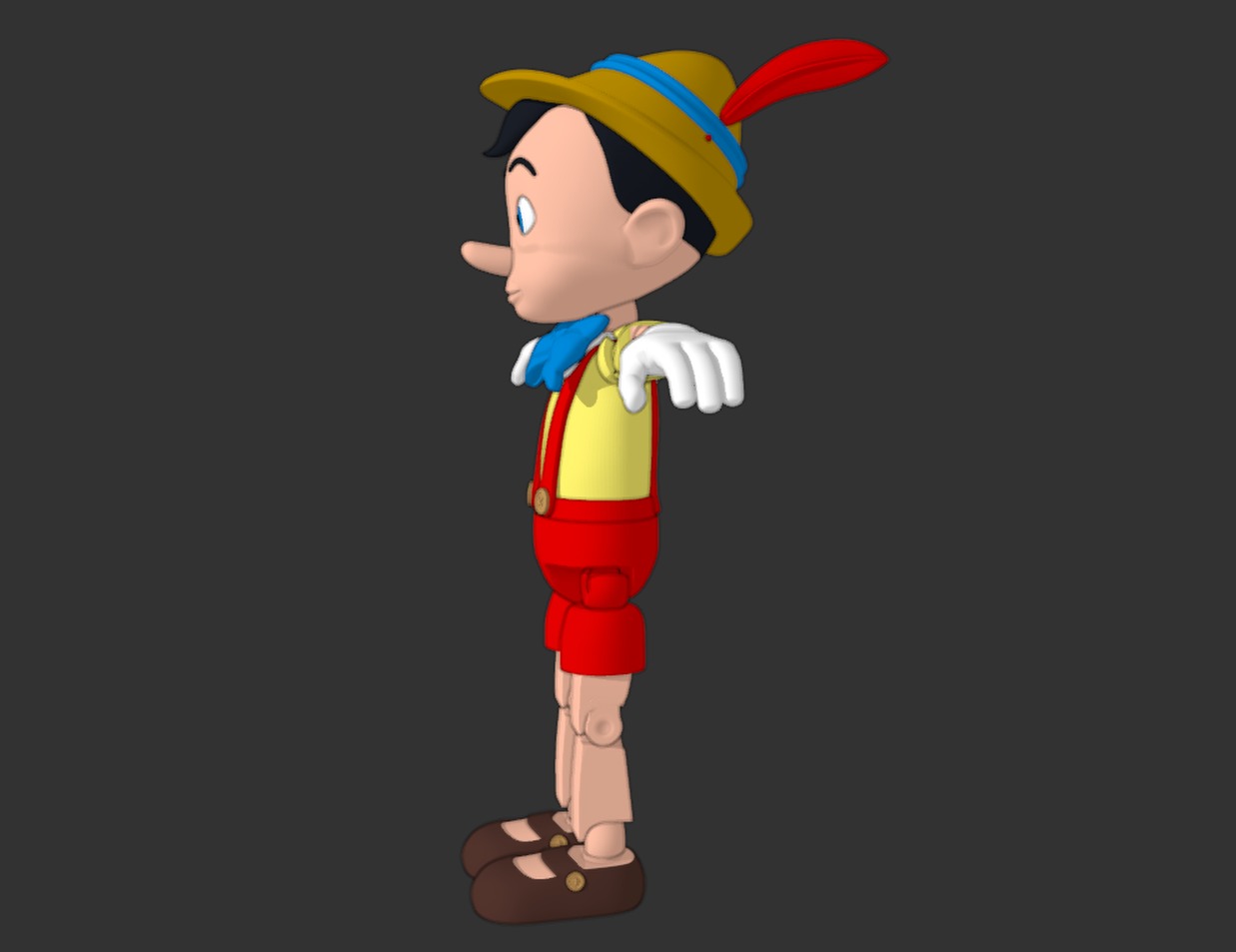 Poseable Pinocchio 3D print model_13