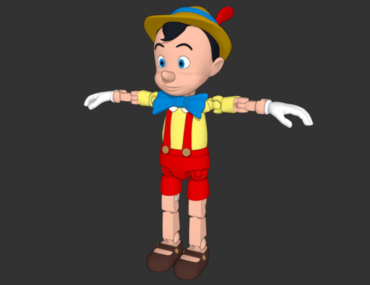 Poseable Pinocchio 3D print model_10