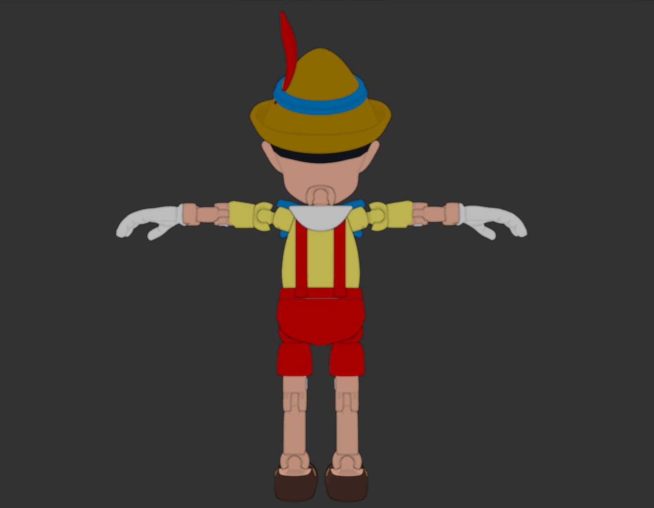 Poseable Pinocchio 3D print model_11