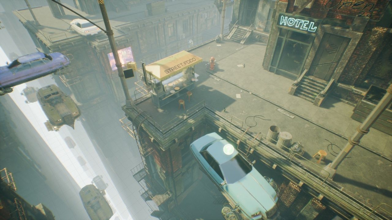 cyberpunk - High City Low-poly 3D model_5