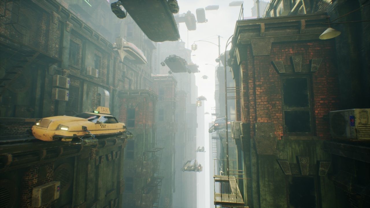 cyberpunk - High City Low-poly 3D model_7