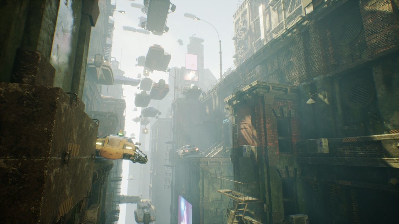 cyberpunk - High City Low-poly 3D model_3