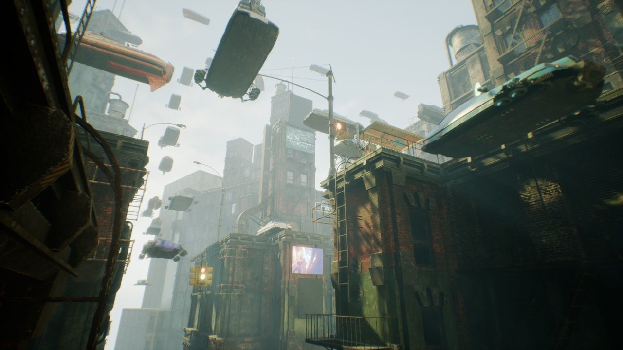 cyberpunk - High City Low-poly 3D model_8