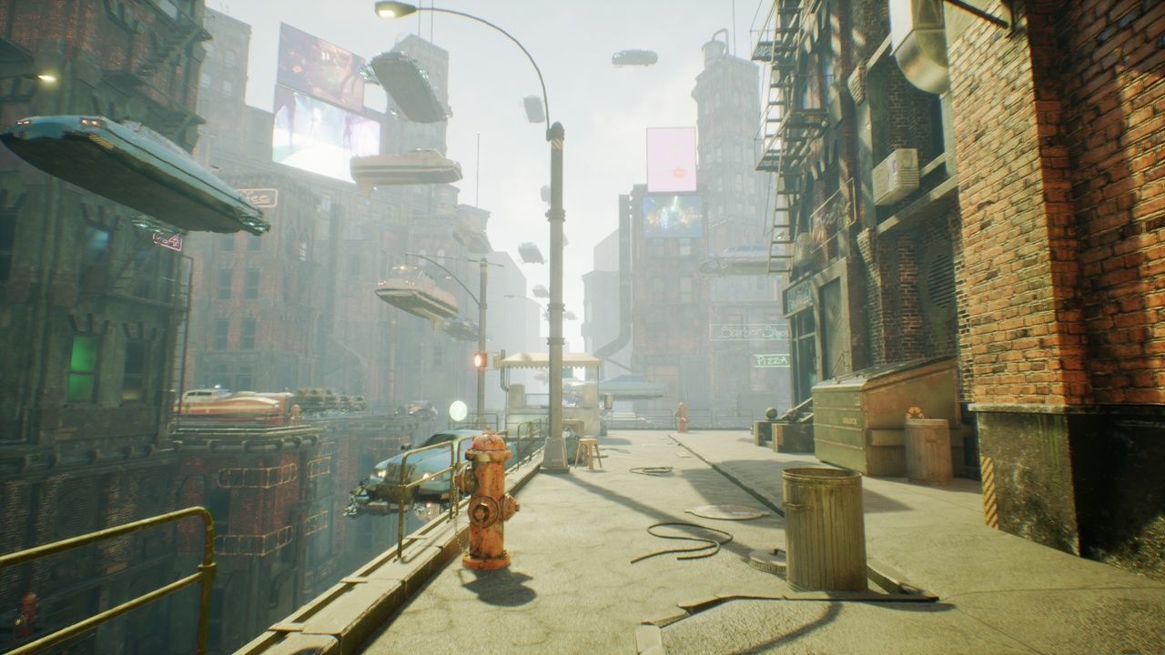 cyberpunk - High City Low-poly 3D model_2