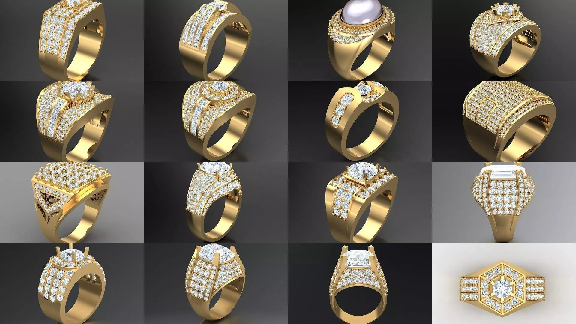 100 STL 3DM Man Ring Bulk Sale Discount  3D Model Collection_0