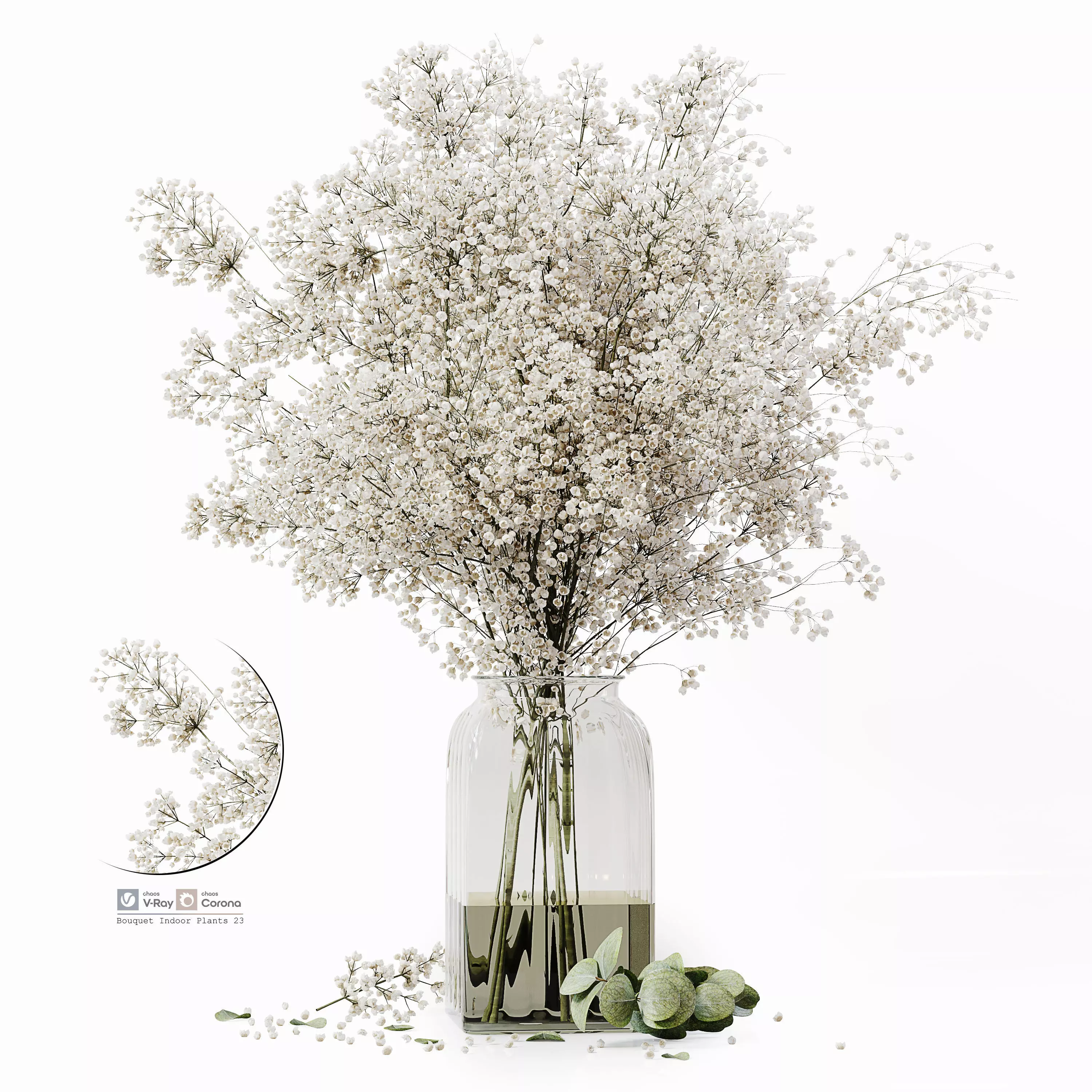 Bouquet Indoor Plants 23 Low-poly 3D model
