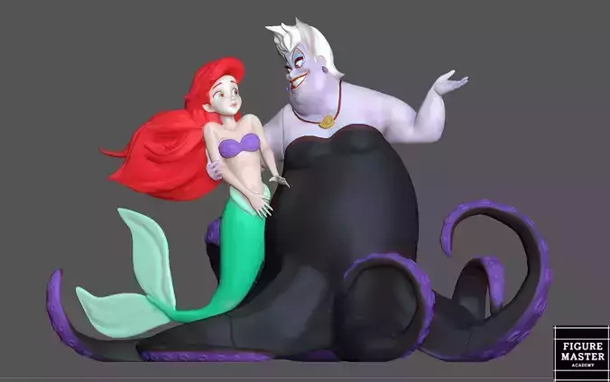 ARIEL URSULA DISNEY PRINCESS LITTLE MERMAID 