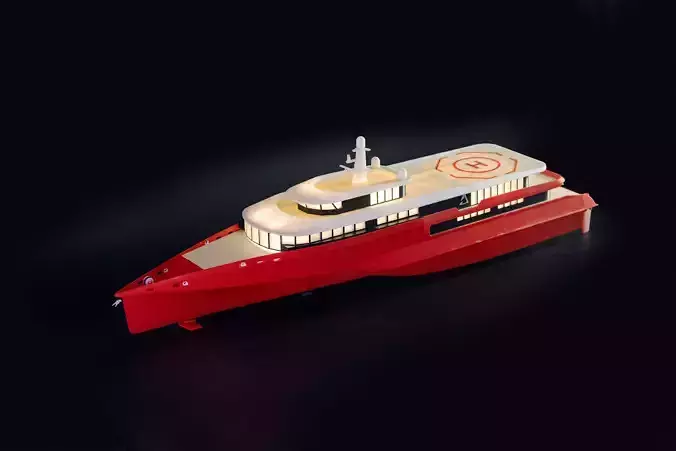 RC Jet Superyacht 3D print model