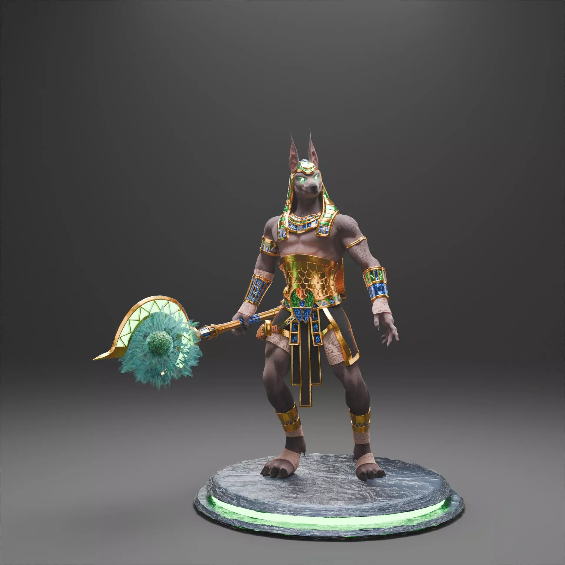 Anubis action figure 3D print model