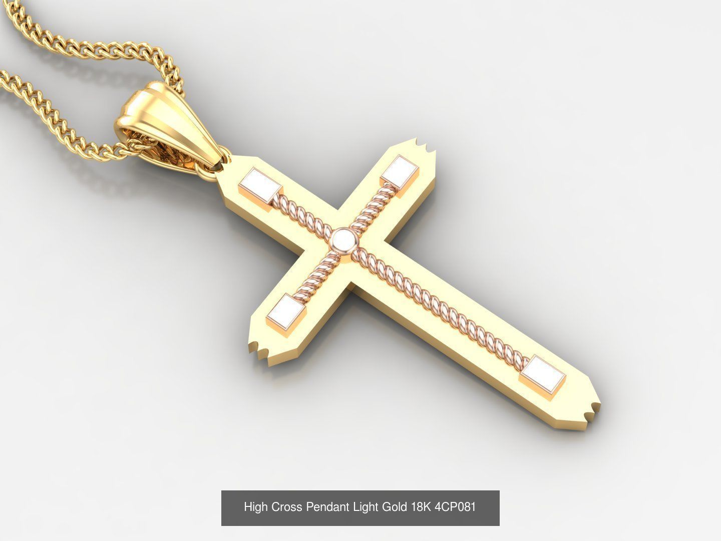 100 STL 3DM Cross Pendant Jewelry Bulk Discount Version 4 3D Model Collection_25