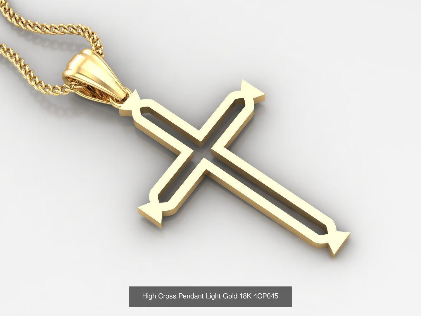 100 STL 3DM Cross Pendant Jewelry Bulk Discount Version 4 3D Model Collection_61