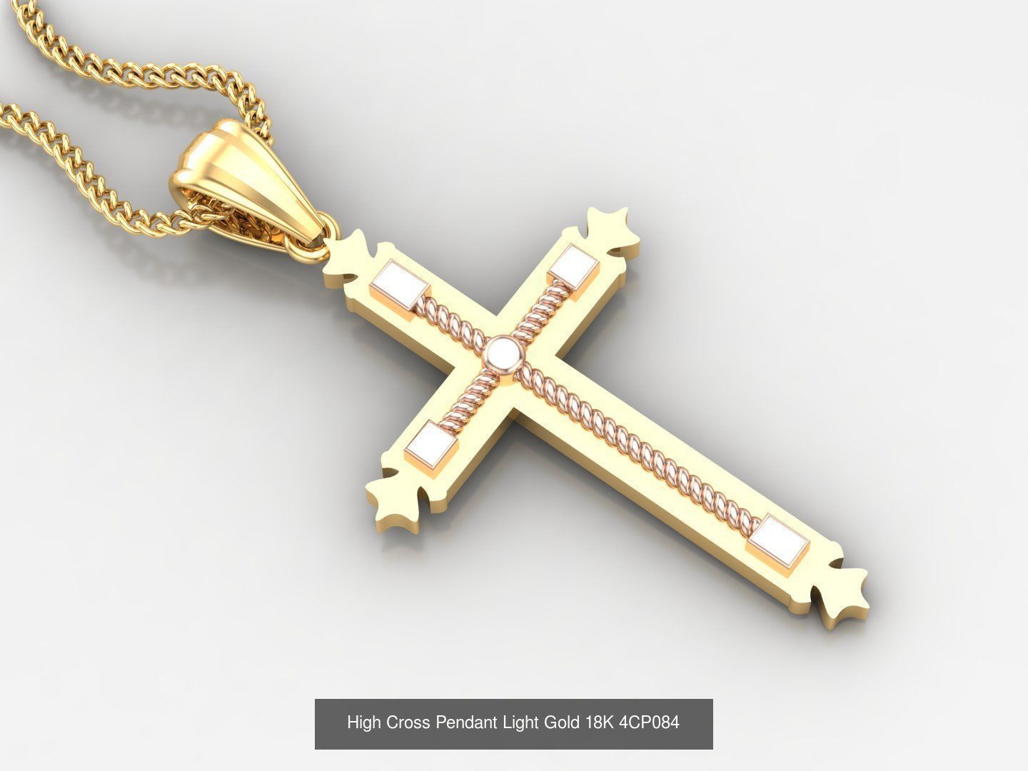 100 STL 3DM Cross Pendant Jewelry Bulk Discount Version 4 3D Model Collection_22