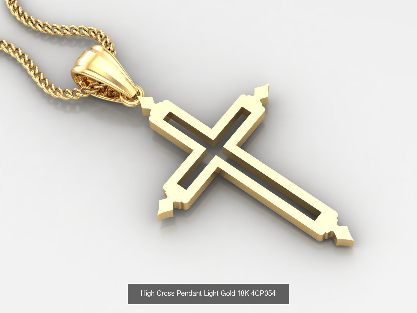 100 STL 3DM Cross Pendant Jewelry Bulk Discount Version 4 3D Model Collection_52