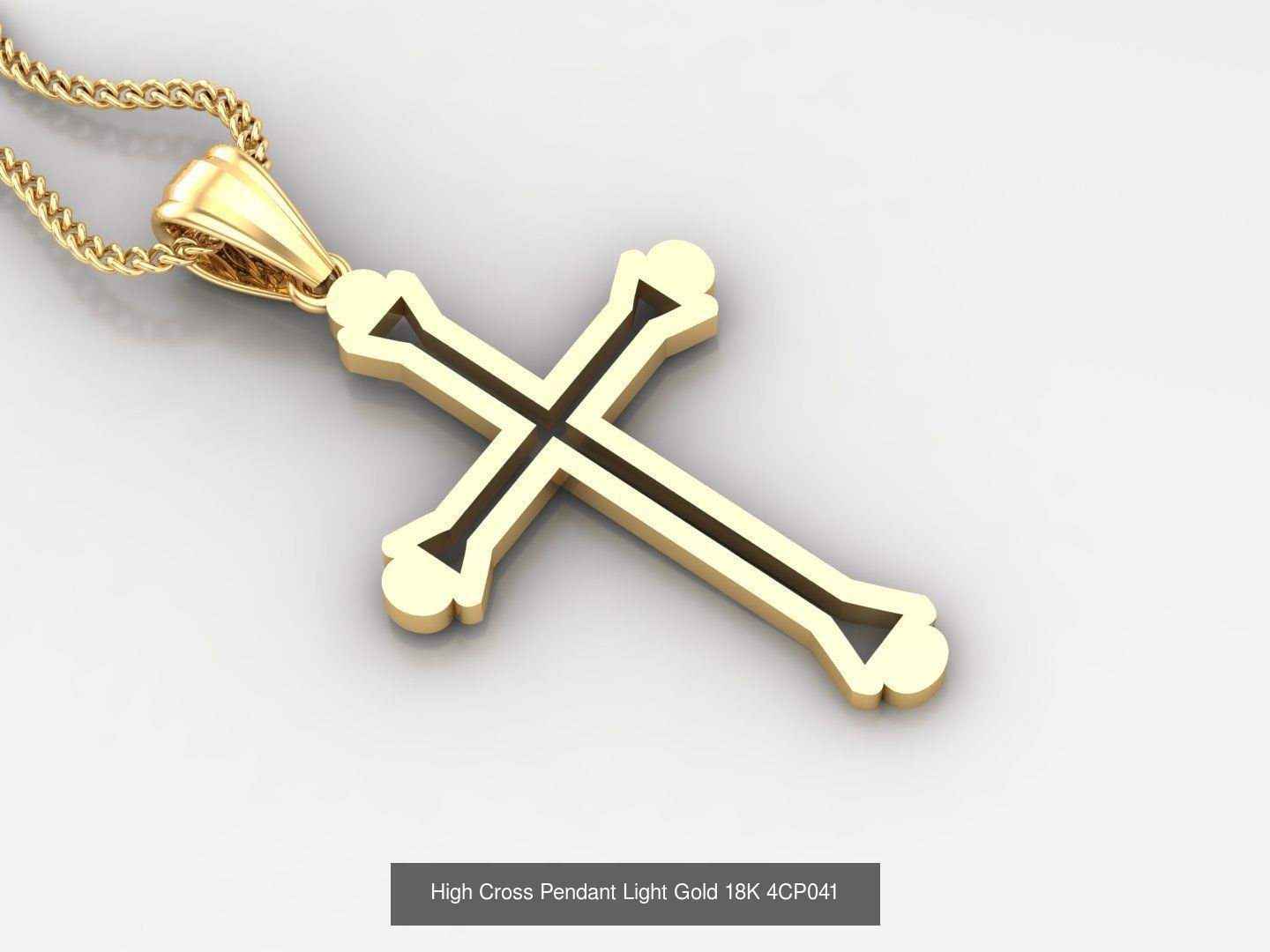 100 STL 3DM Cross Pendant Jewelry Bulk Discount Version 4 3D Model Collection_65