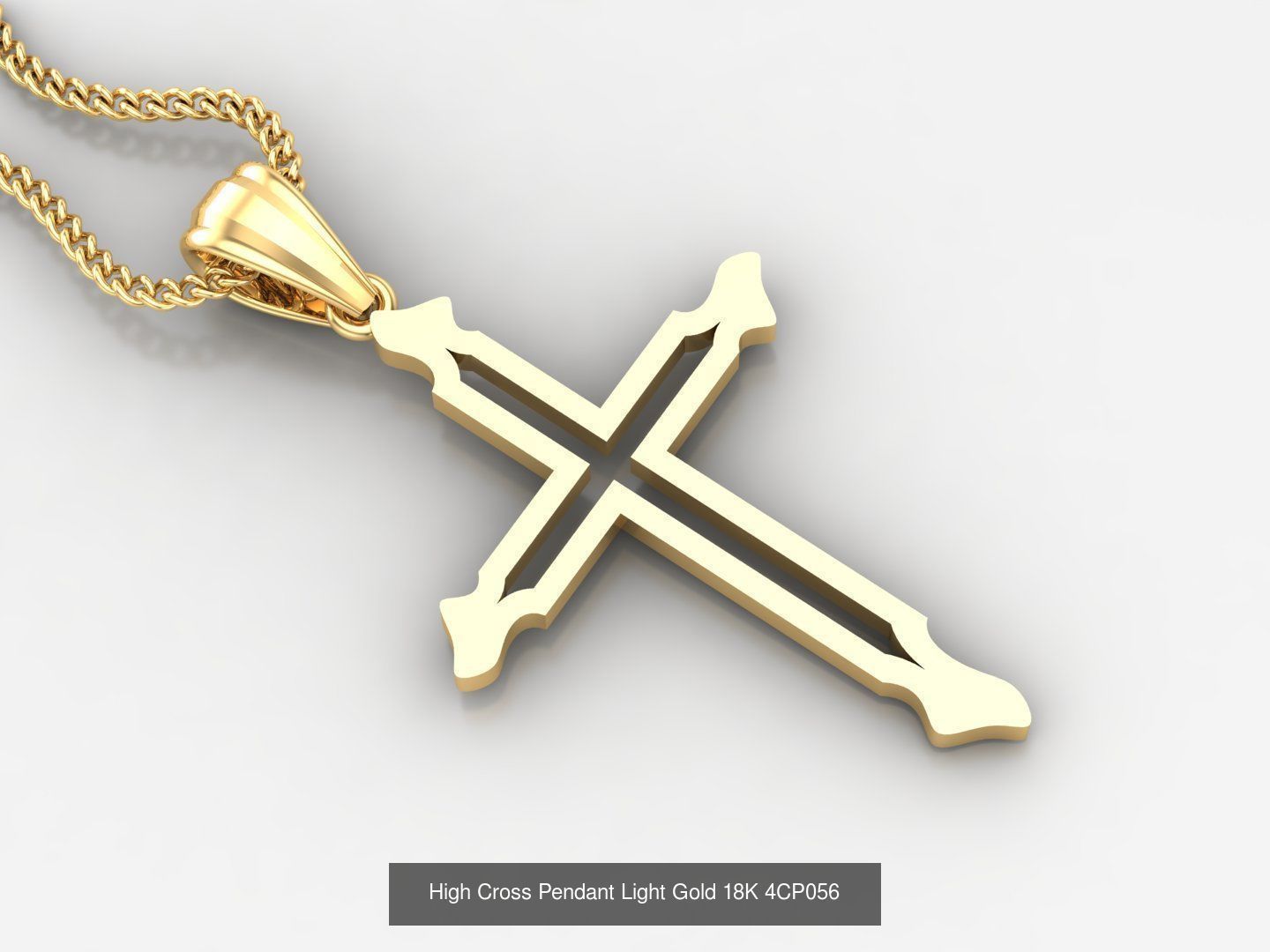 100 STL 3DM Cross Pendant Jewelry Bulk Discount Version 4 3D Model Collection_50