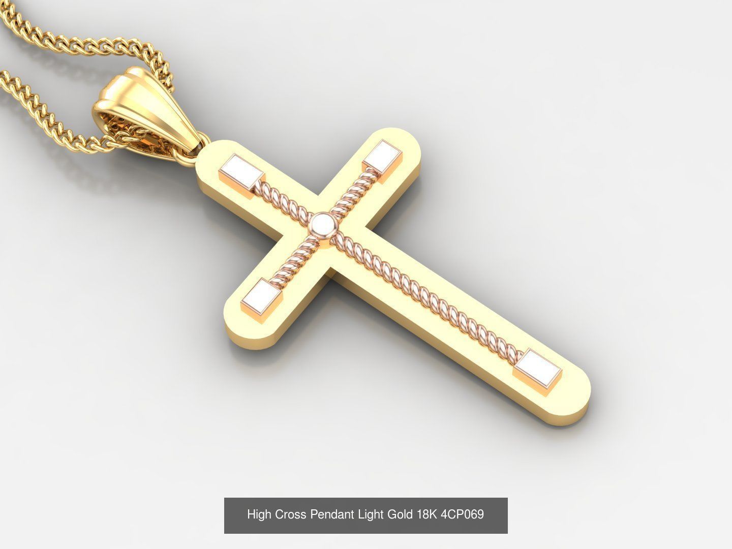 100 STL 3DM Cross Pendant Jewelry Bulk Discount Version 4 3D Model Collection_37