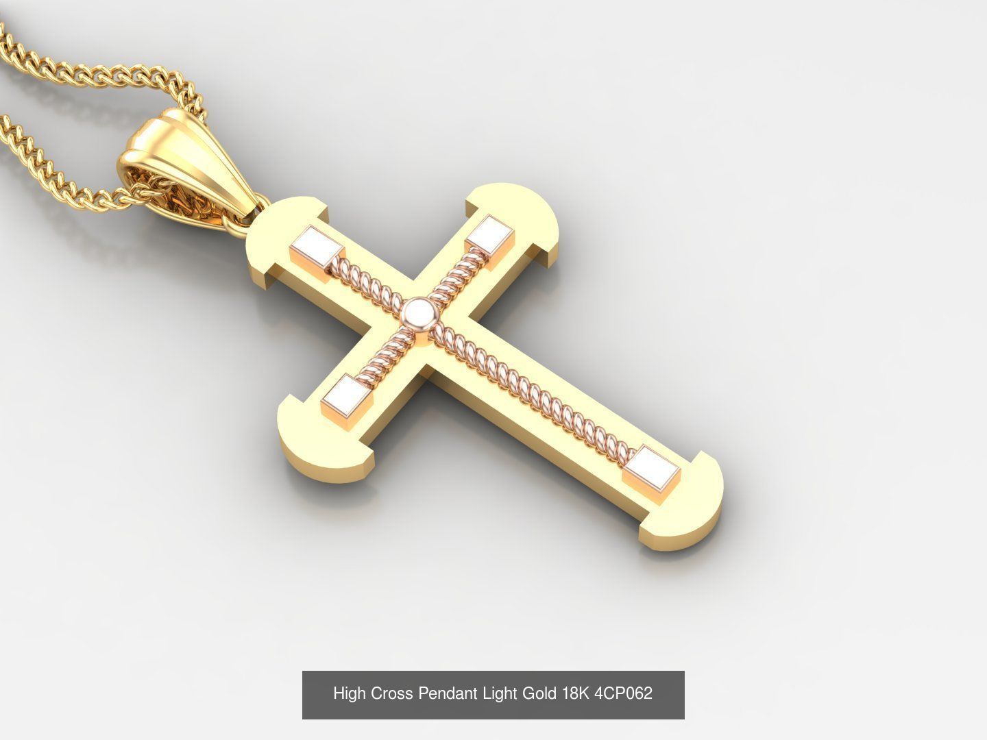 100 STL 3DM Cross Pendant Jewelry Bulk Discount Version 4 3D Model Collection_44