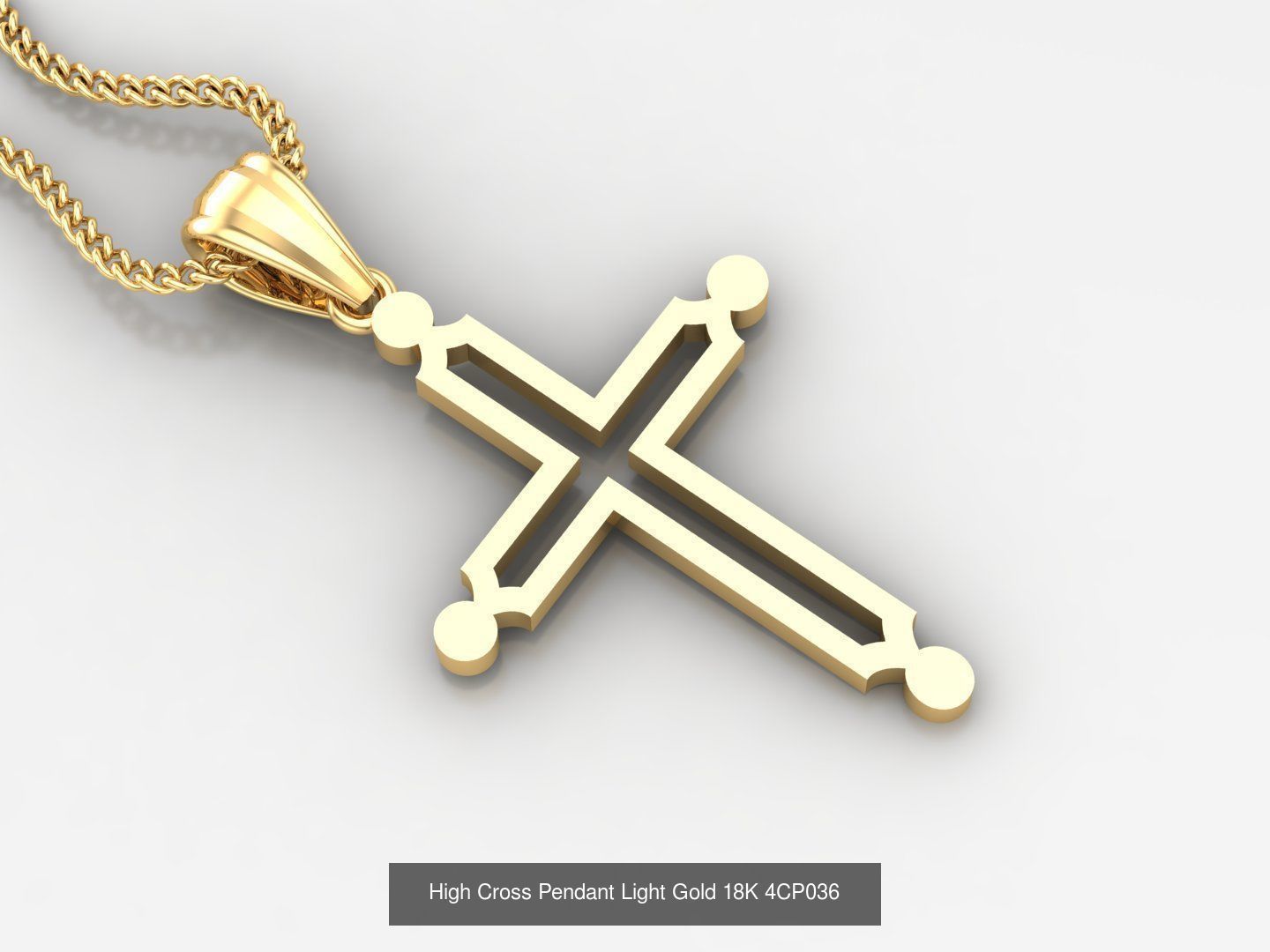 100 STL 3DM Cross Pendant Jewelry Bulk Discount Version 4 3D Model Collection_70