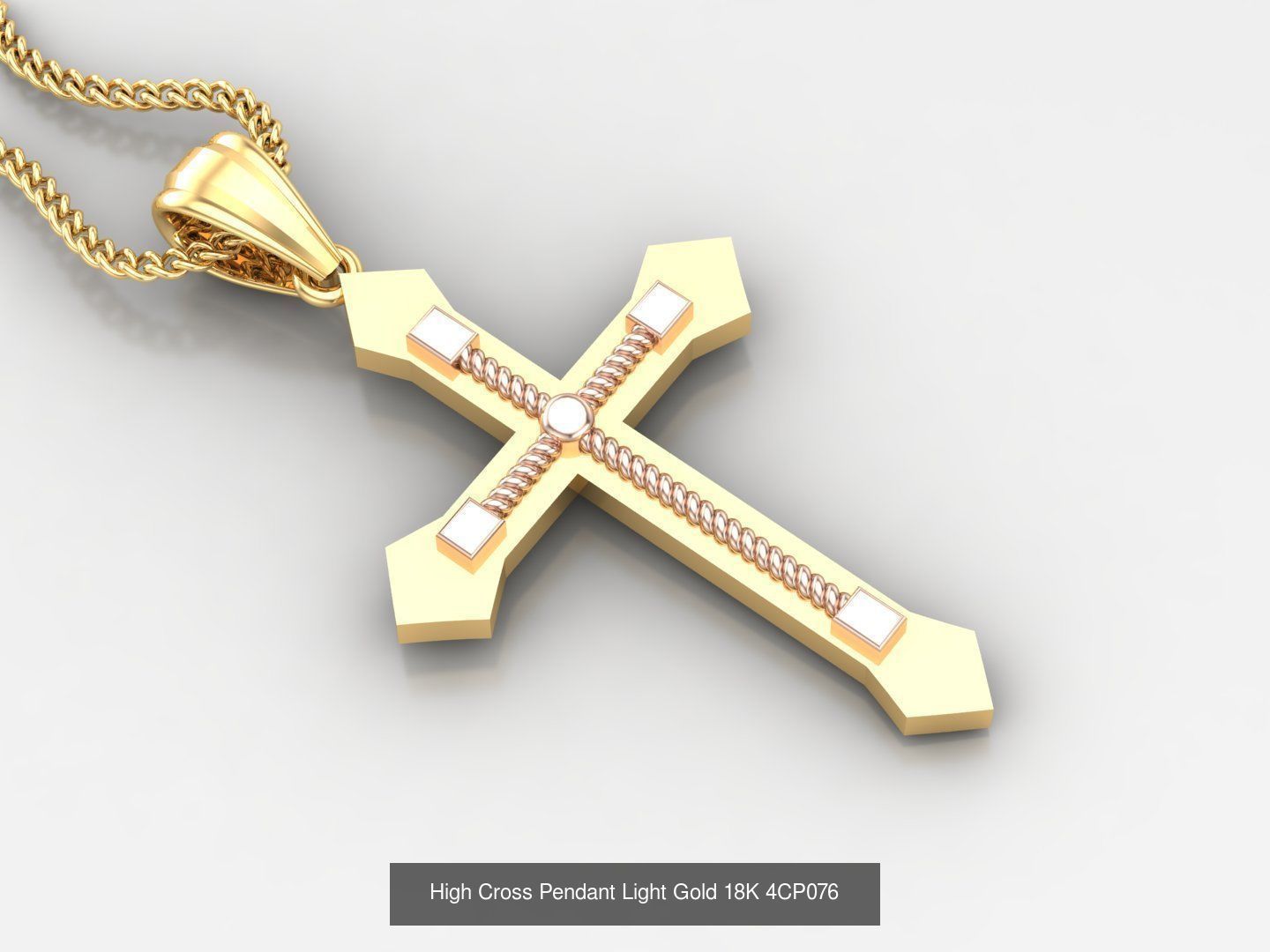100 STL 3DM Cross Pendant Jewelry Bulk Discount Version 4 3D Model Collection_30