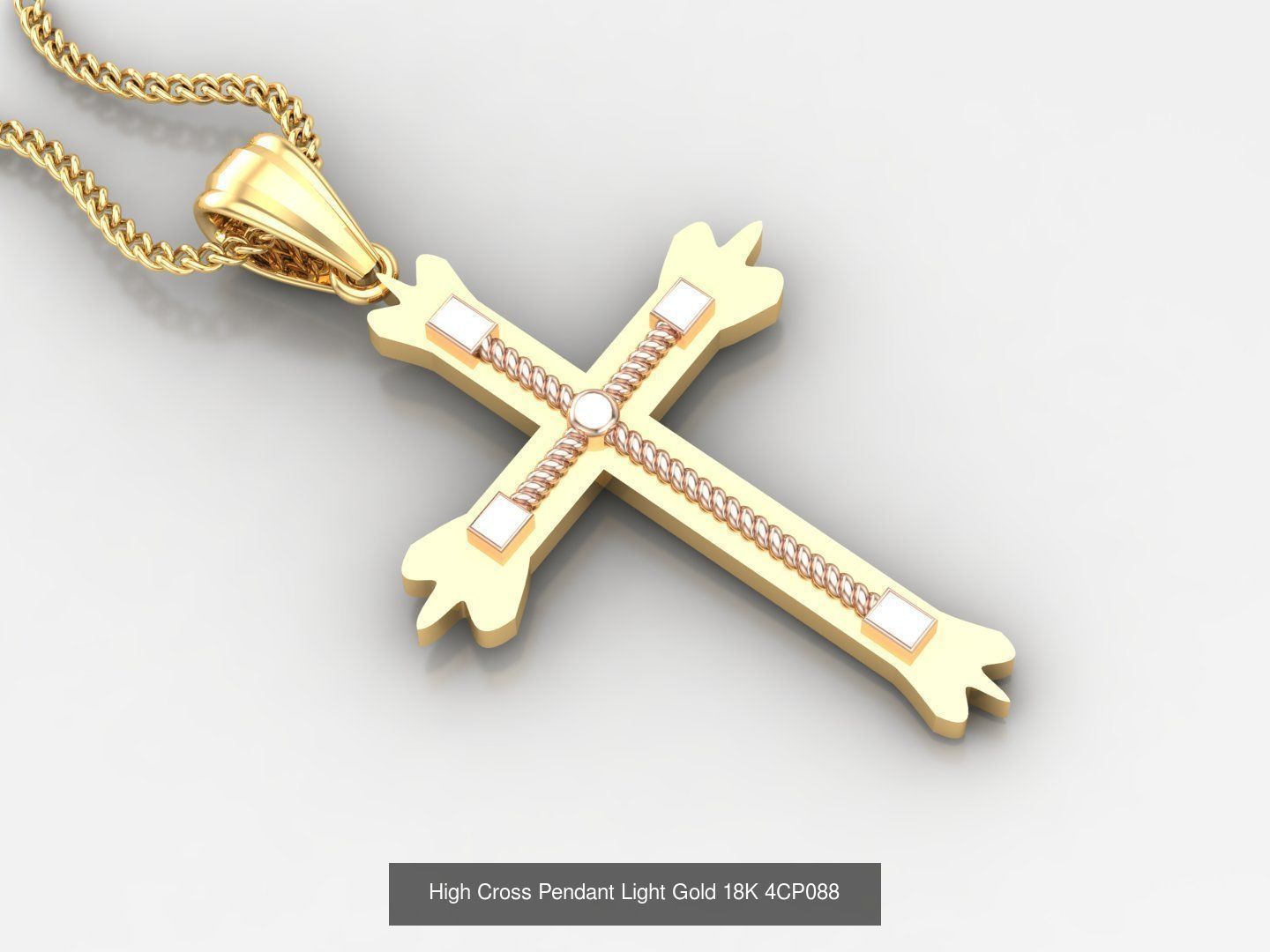 100 STL 3DM Cross Pendant Jewelry Bulk Discount Version 4 3D Model Collection_18