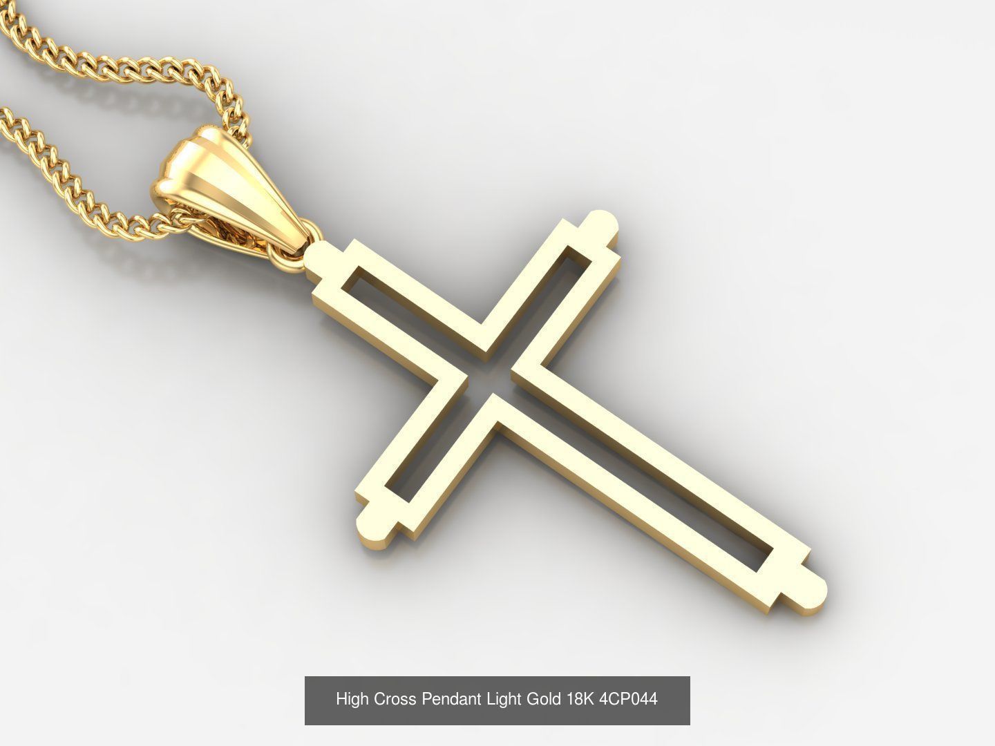100 STL 3DM Cross Pendant Jewelry Bulk Discount Version 4 3D Model Collection_62