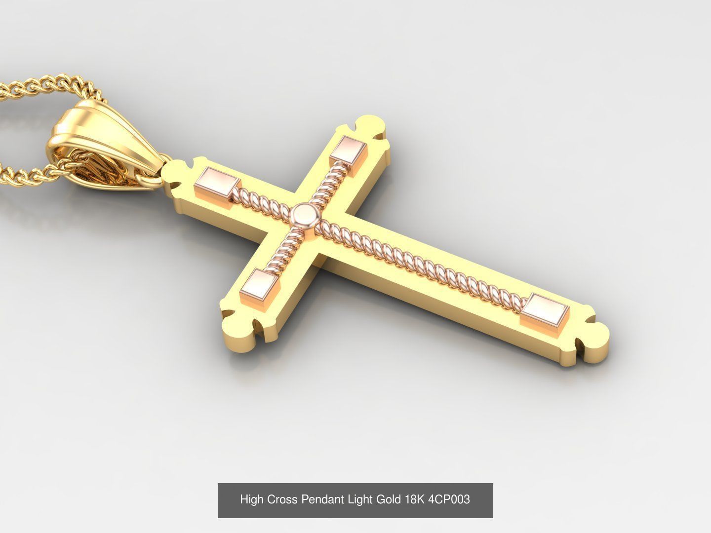 100 STL 3DM Cross Pendant Jewelry Bulk Discount Version 4 3D Model Collection_103