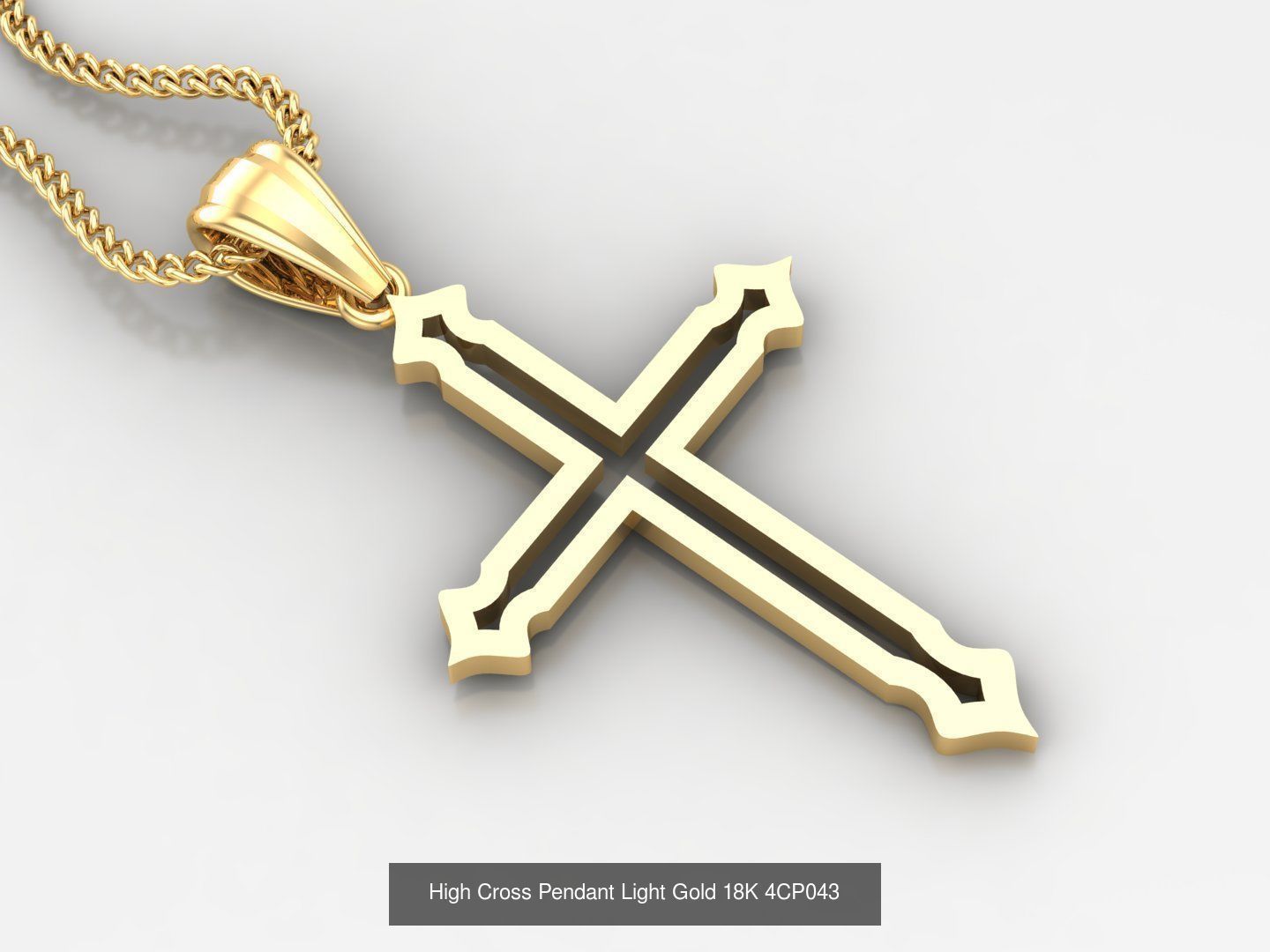 100 STL 3DM Cross Pendant Jewelry Bulk Discount Version 4 3D Model Collection_63