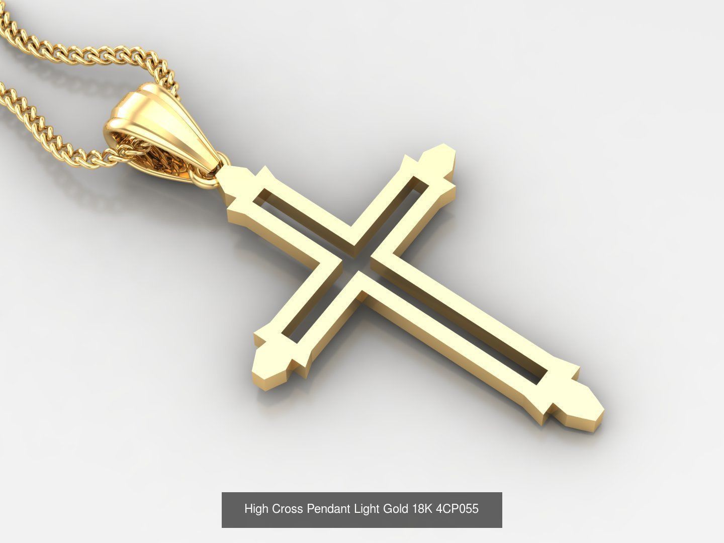 100 STL 3DM Cross Pendant Jewelry Bulk Discount Version 4 3D Model Collection_51