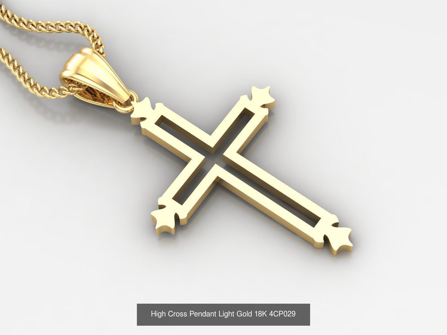 100 STL 3DM Cross Pendant Jewelry Bulk Discount Version 4 3D Model Collection_77